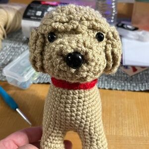 Handmade crocheted Poodle